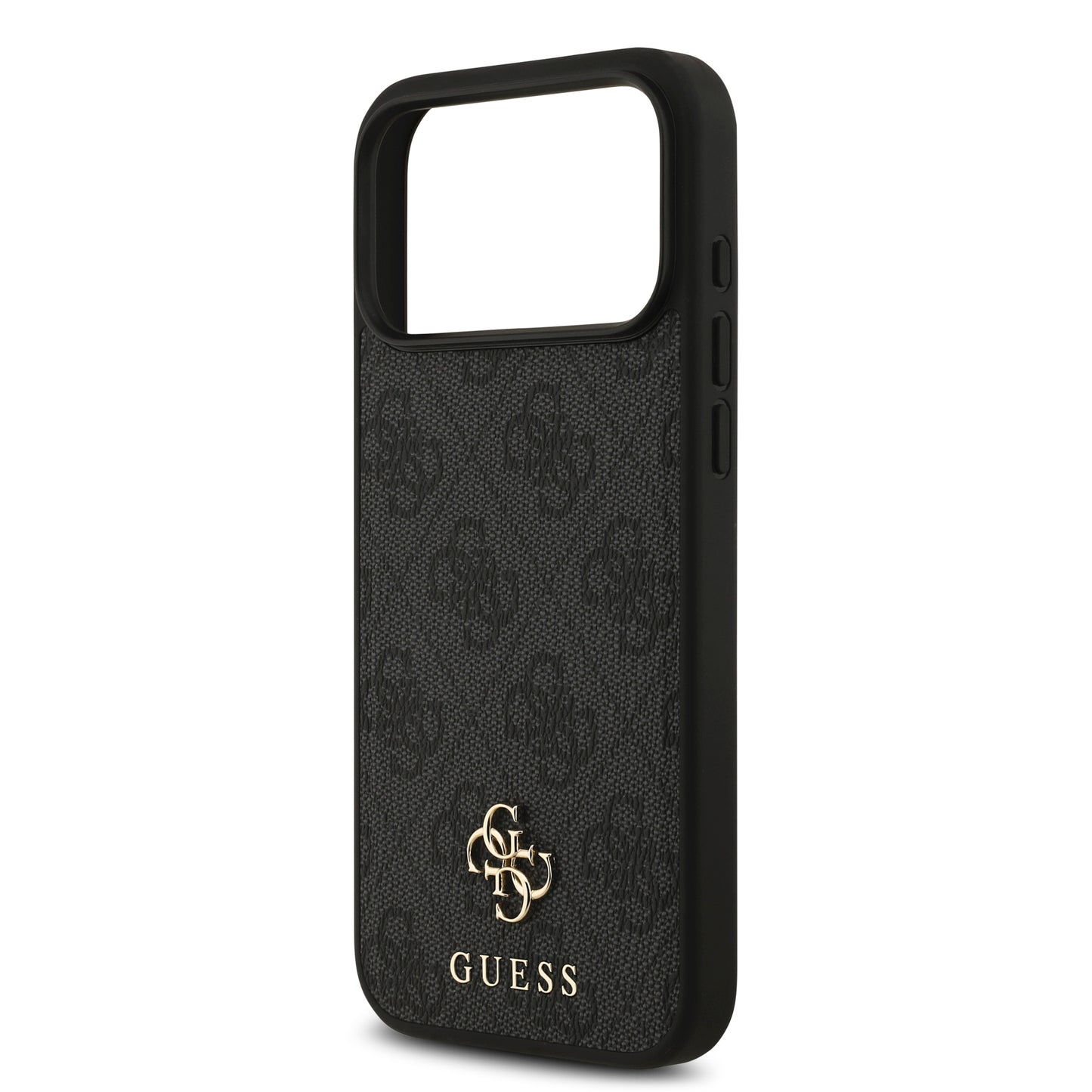 Funda Guess MagSafe de Piel Negra con Logotipos 4G Small para iPhone 17 Pro Max | Case Original de Lujo