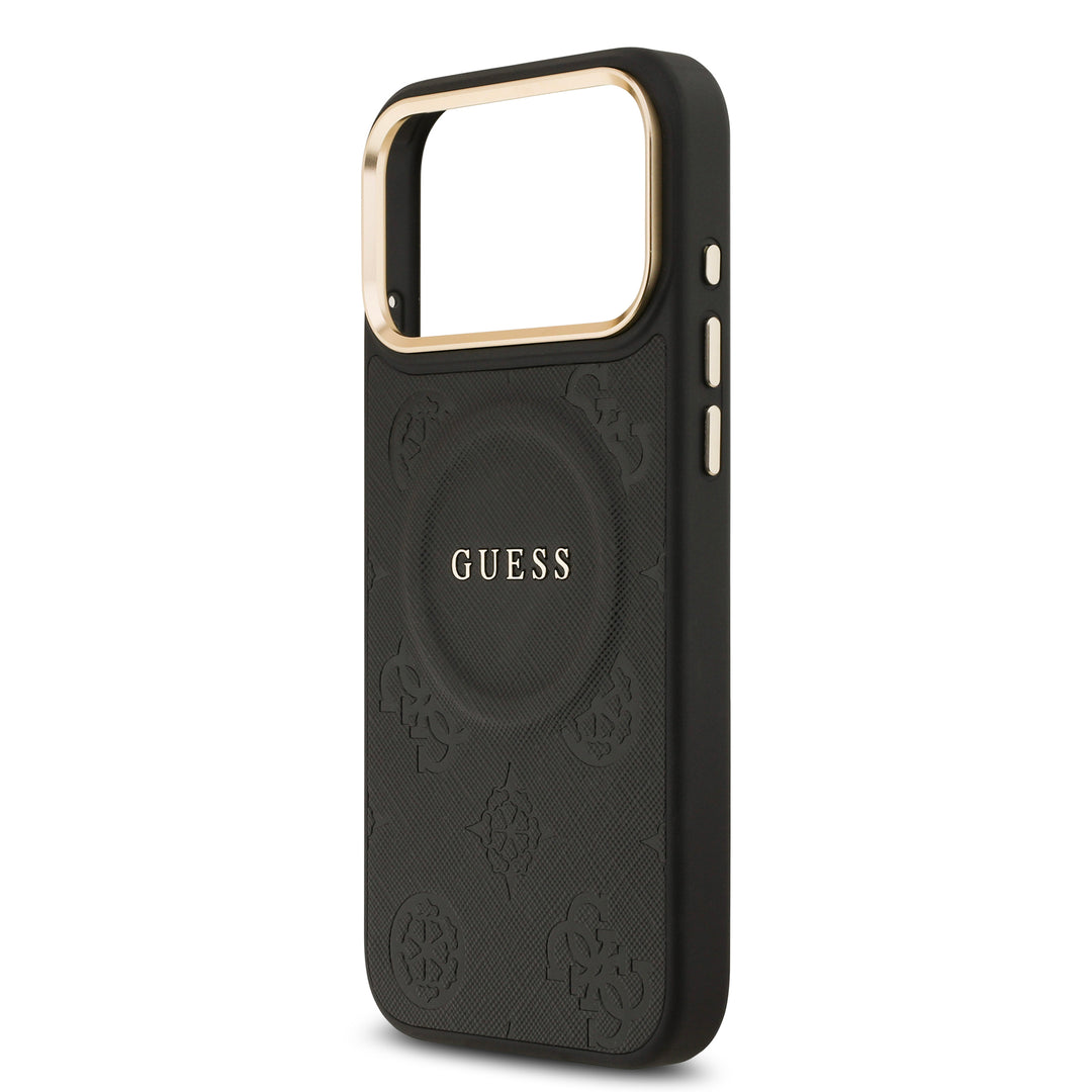 Funda Guess Original iPhone 17/18 Pro MagSafe Piel Negra
