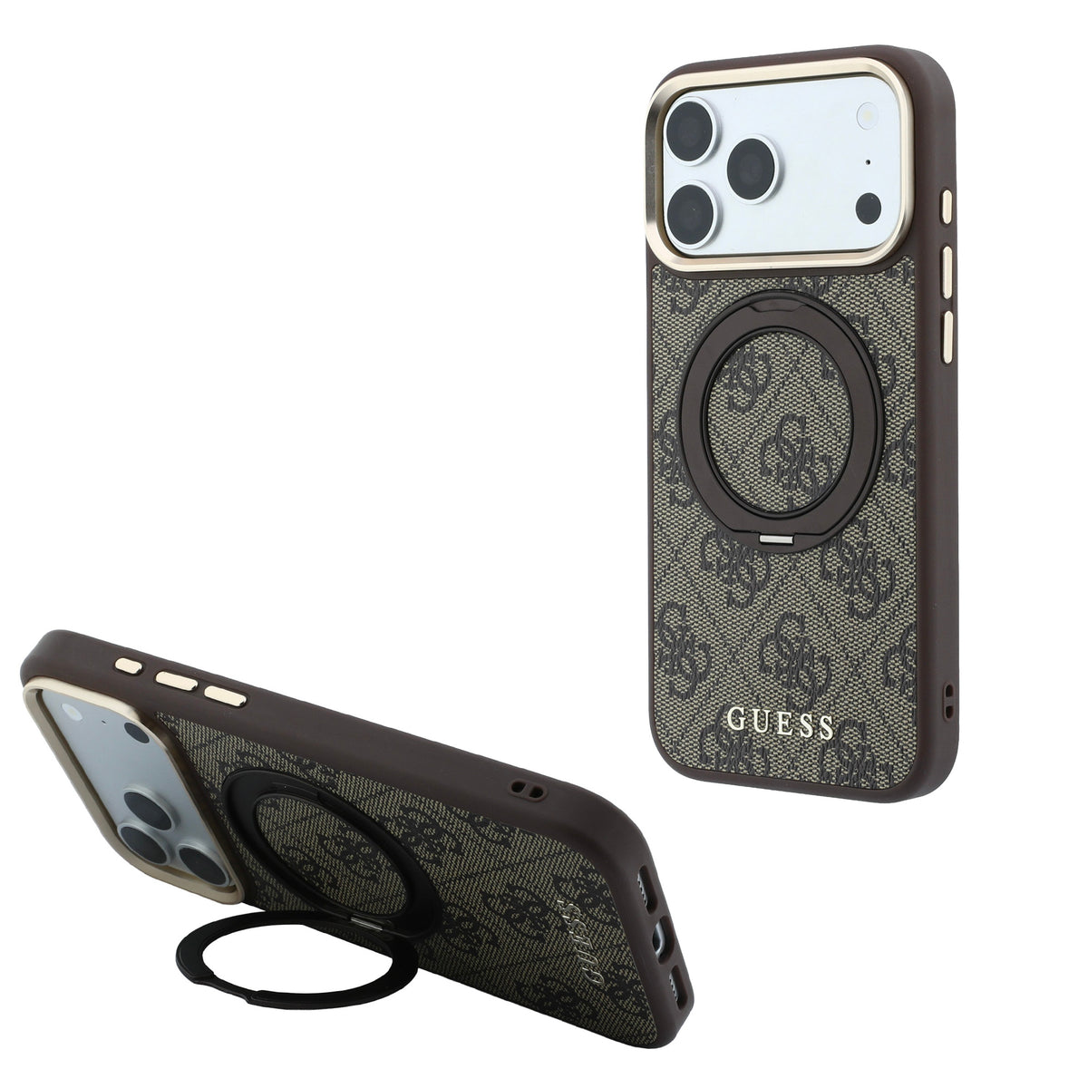 Funda Guess Original iPhone 18 Pro Soporte Café