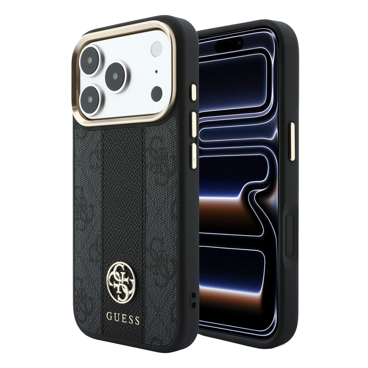 Funda Guess Original iPhone 18 Pro Franja 4G Negra
