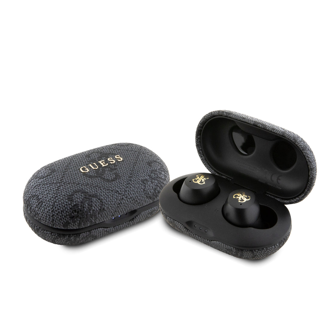 Audífonos Guess TWS 4G con Logo Metálico Negro