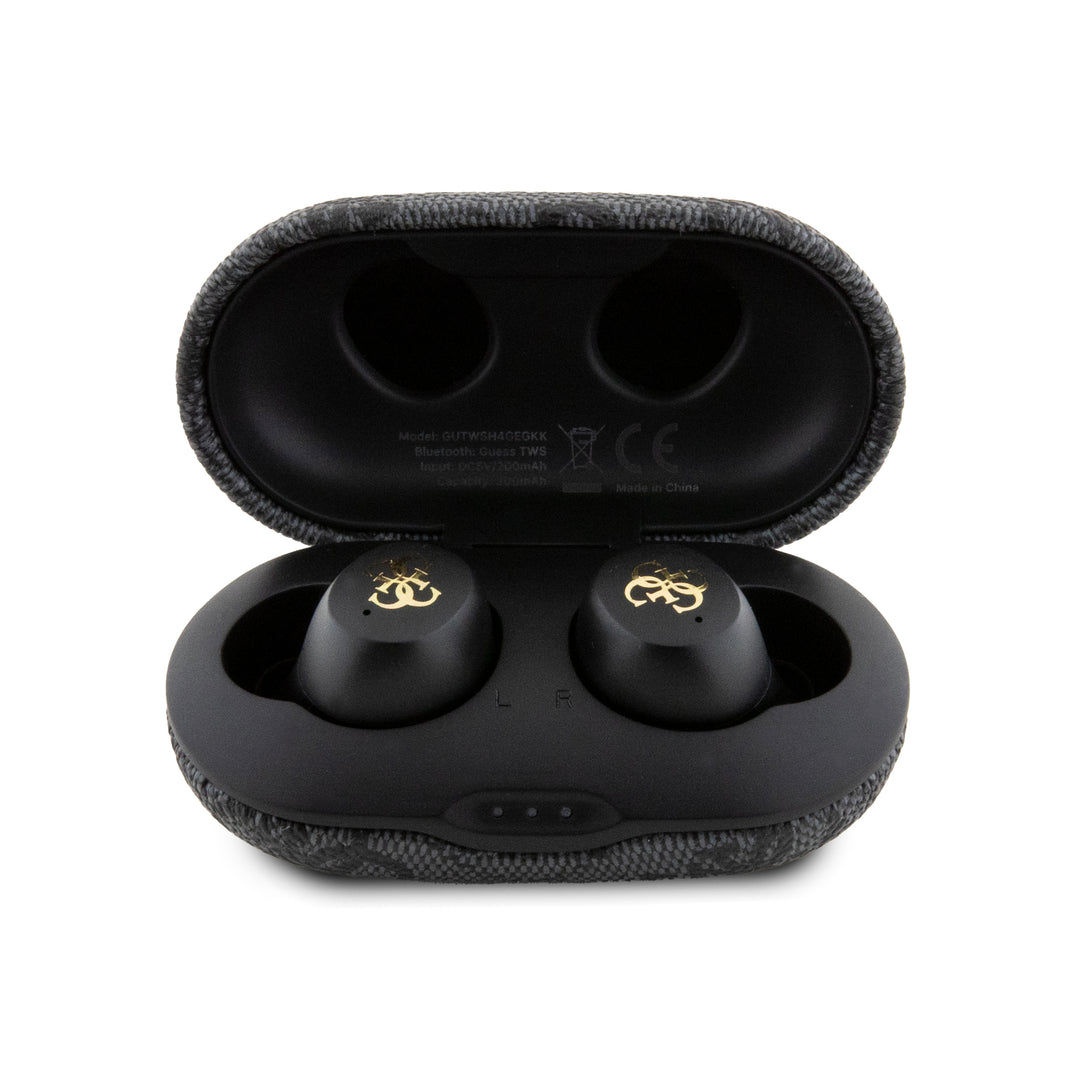 Audífonos Guess TWS 4G con Logo Metálico Negro