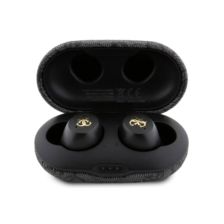 Audífonos Guess TWS 4G con Logo Metálico Negro