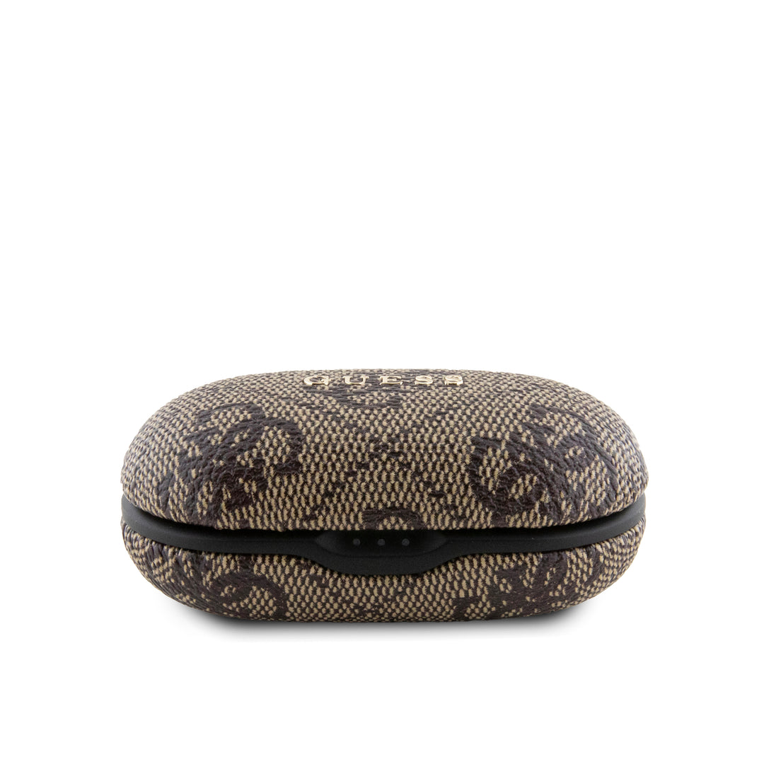 Audífonos Guess TWS 4G con Logo Metálico Café