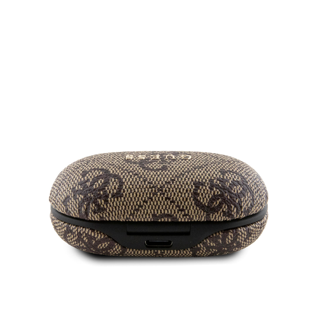 Audífonos Guess TWS 4G con Logo Metálico Café