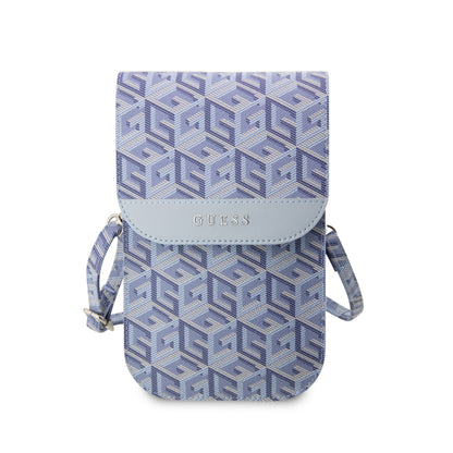 Wallet Guess Cubos Universal Azul – Estilo y Elegancia en Tu Bolsillo
