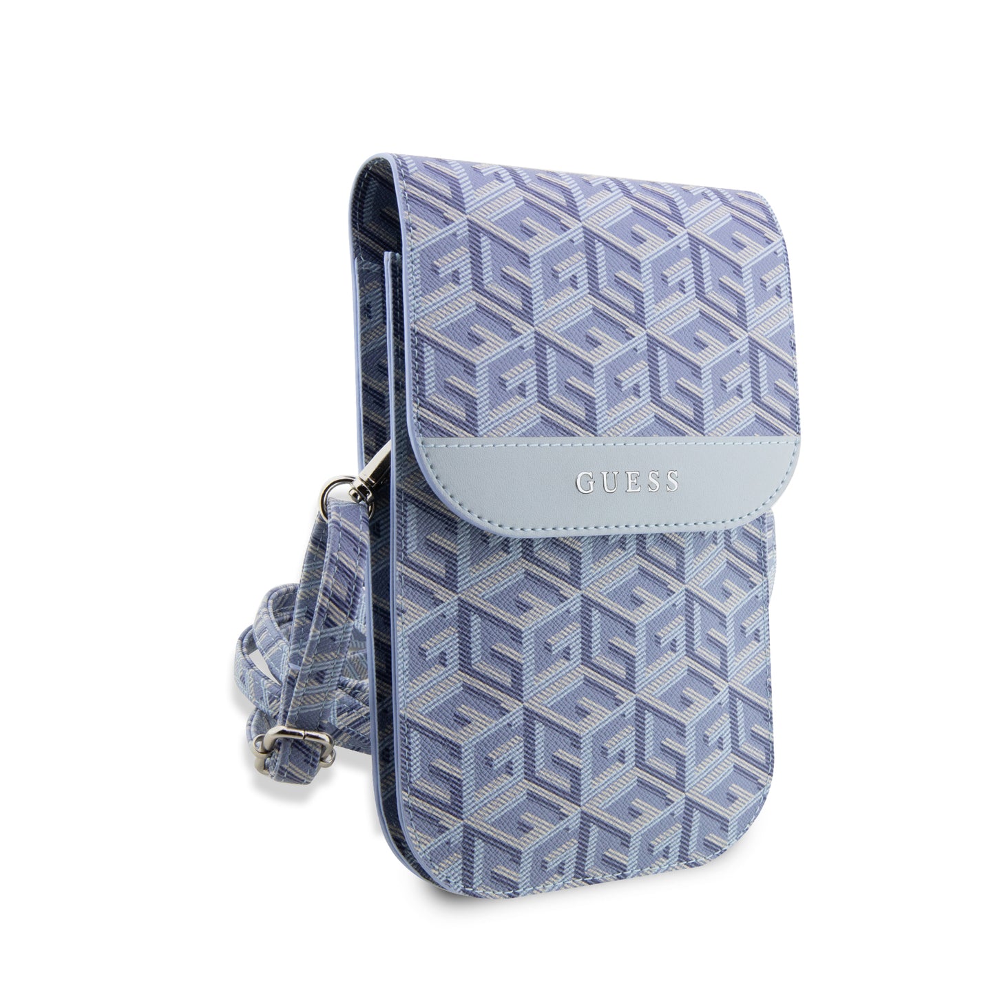 Wallet Guess Cubos Universal Azul – Estilo y Elegancia en Tu Bolsillo