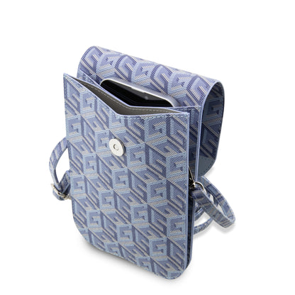 Wallet Guess Cubos Universal Azul – Estilo y Elegancia en Tu Bolsillo