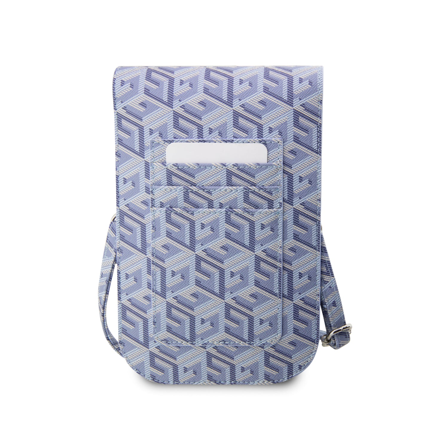 Wallet Guess Cubos Universal Azul – Estilo y Elegancia en Tu Bolsillo