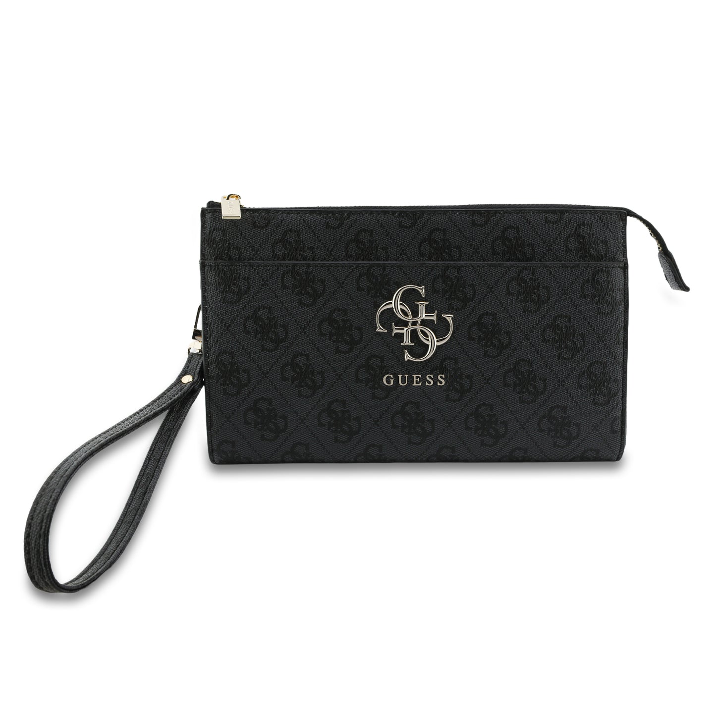 Bolsa para Celular Guess Negra con Logotipo 4G | Phone Pouch de Lujo con Correa Ajustable