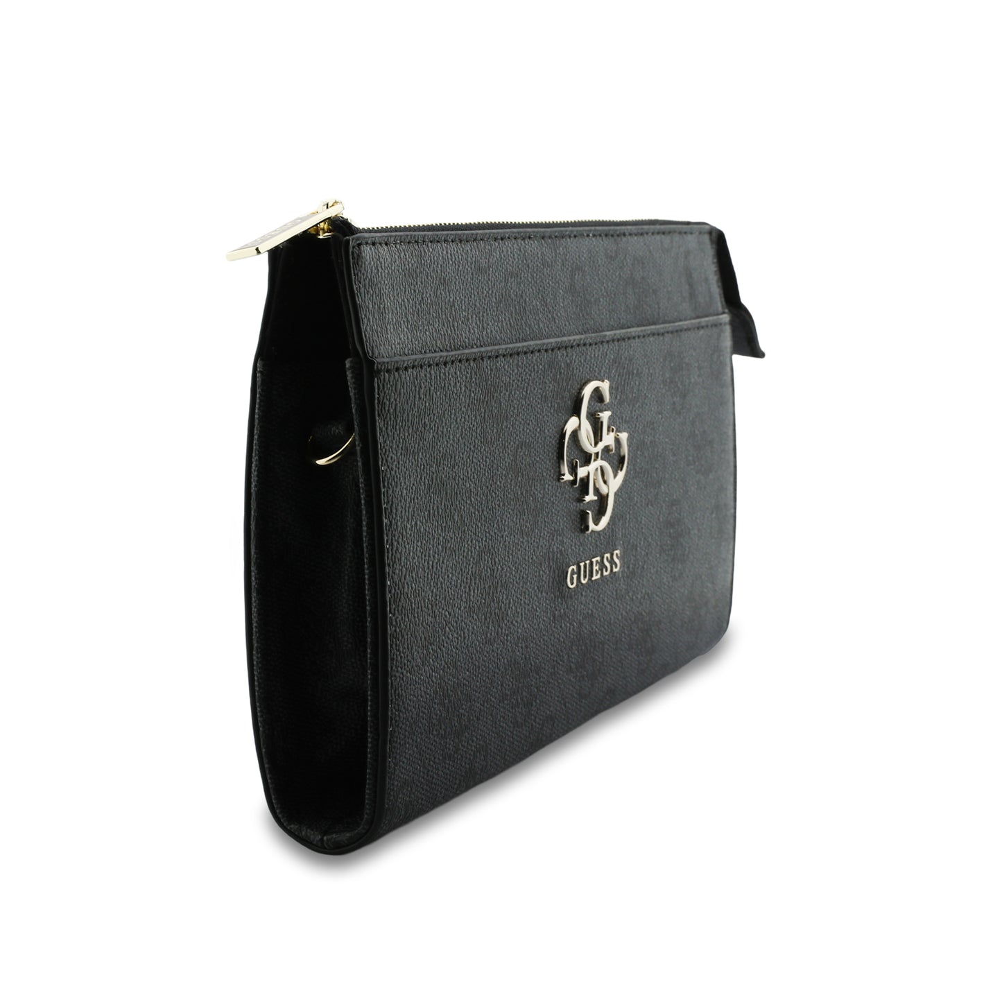 Bolsa para Celular Guess Negra con Logotipo 4G | Phone Pouch de Lujo con Correa Ajustable