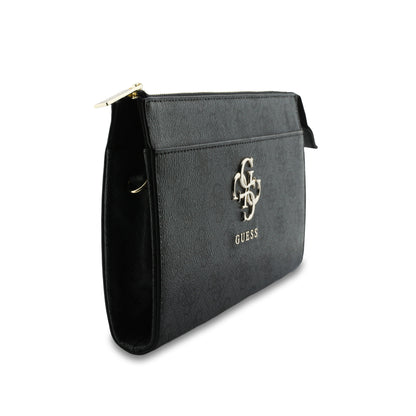 Bolsa para Celular Guess Negra con Logotipo 4G | Phone Pouch de Lujo con Correa Ajustable