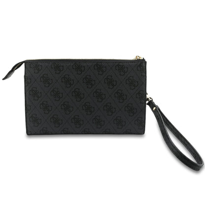 Bolsa para Celular Guess Negra con Logotipo 4G | Phone Pouch de Lujo con Correa Ajustable