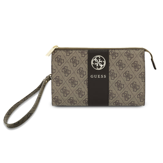 Cartera Guess Original Universal 4G Franja Cafe