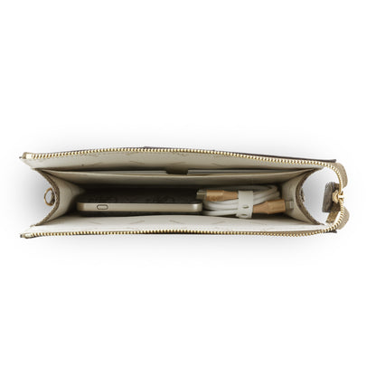 Cartera Guess Original Universal 4G Franja Cafe