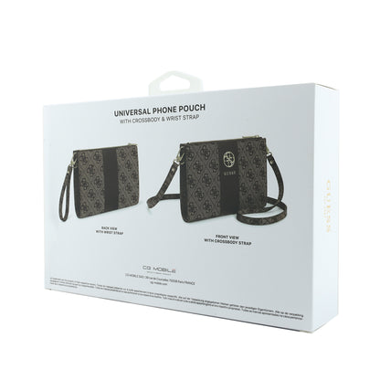 Cartera Guess Original Universal 4G Franja Cafe
