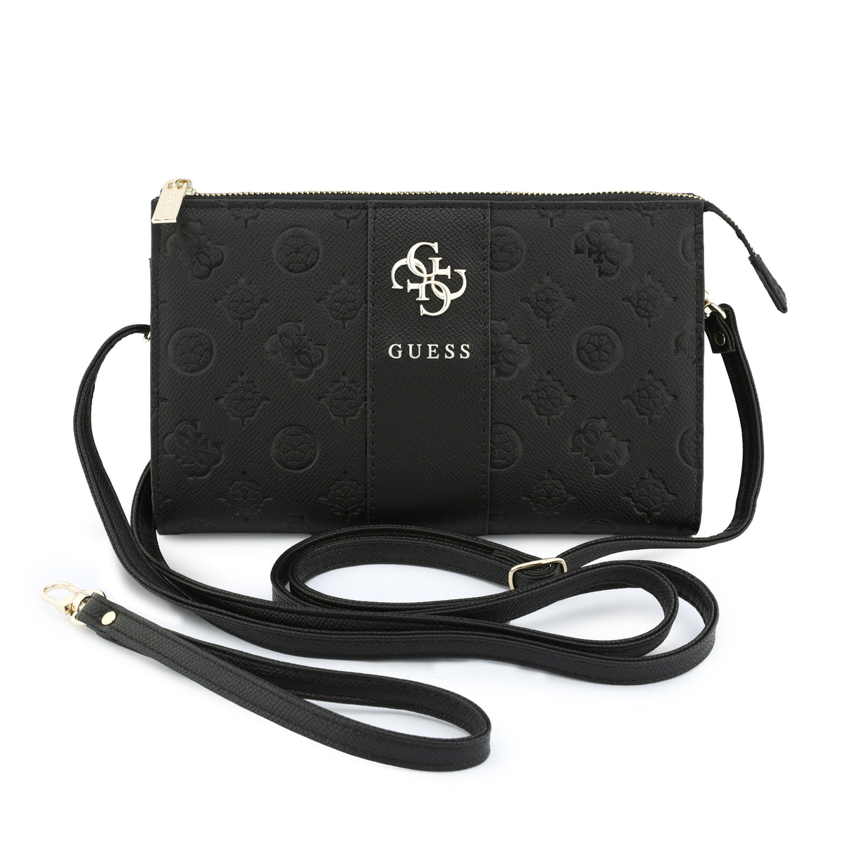 Cartera Guess Original Universal Peony 4G Negra