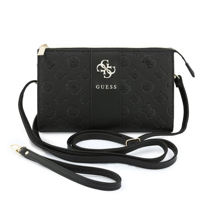 Cartera Guess Original Universal Peony 4G Negra