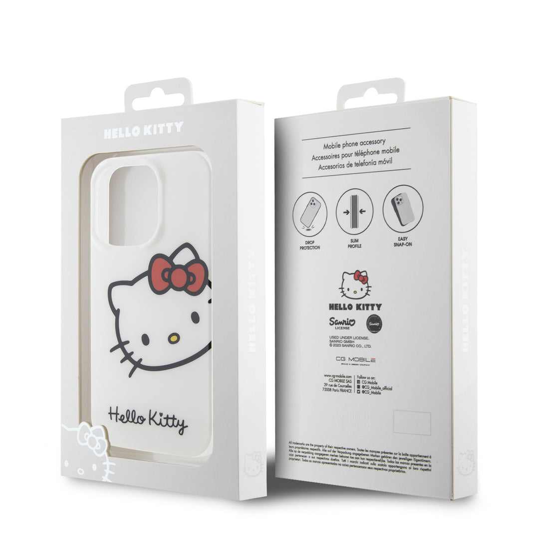 Funda Hello Kitty Original iPhone 15 Pro Cabeza Logo