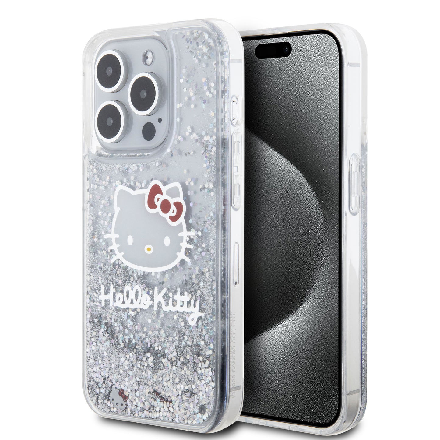 Funda Hello Kitty Diamantina para iPhone 15 Pro – Transparente y Brillante