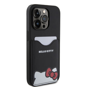 Case Hello Kitty Logo Orejas con Tarjetero iPhone 15 Pro Max