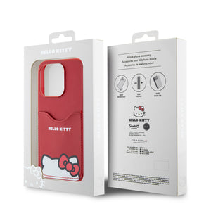 Case Hello Kitty Logo Orejas Kitty con Tarjetero iPhone 15 Pro