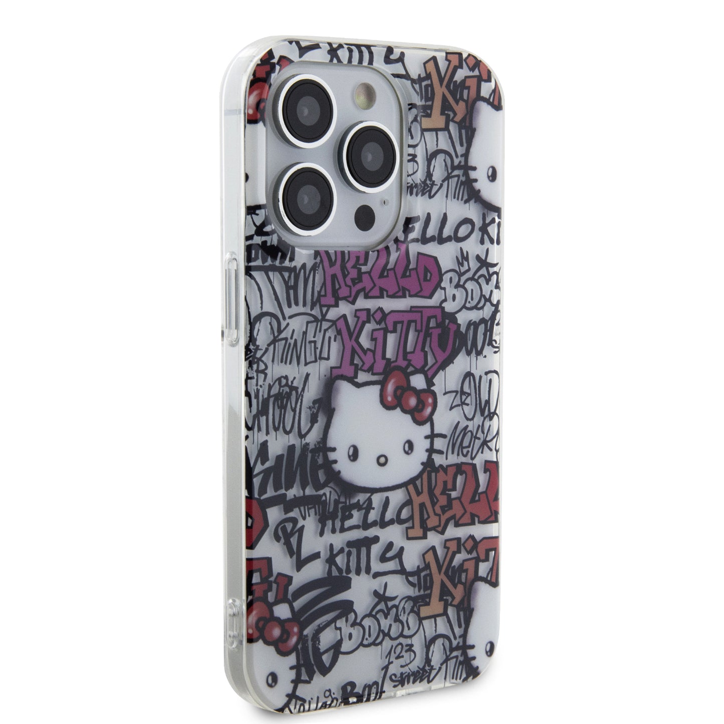 Case Hello Kitty Graffiti para iPhone 15 Pro Max - Edición Blanca y Exclusiva