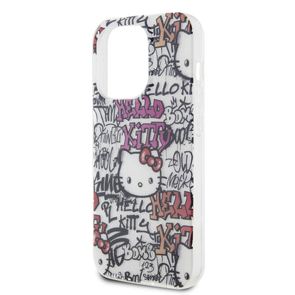 Case Hello Kitty Graffiti para iPhone 15 Pro Max - Edición Blanca y Exclusiva