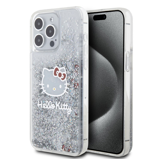 Case Hello Kitty Diamantina Transparente para iPhone 15 Pro Max – Brillo y Protección