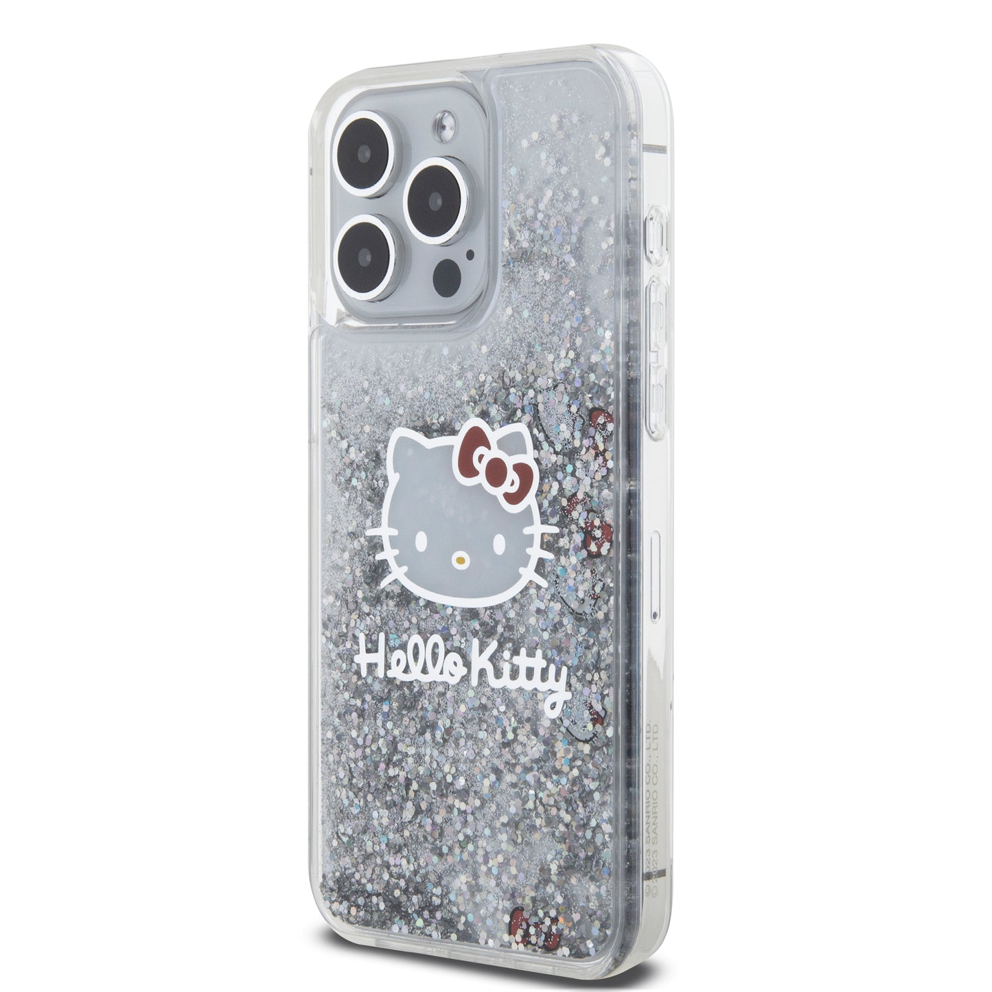 Case Hello Kitty Diamantina Transparente para iPhone 15 Pro Max – Brillo y Protección