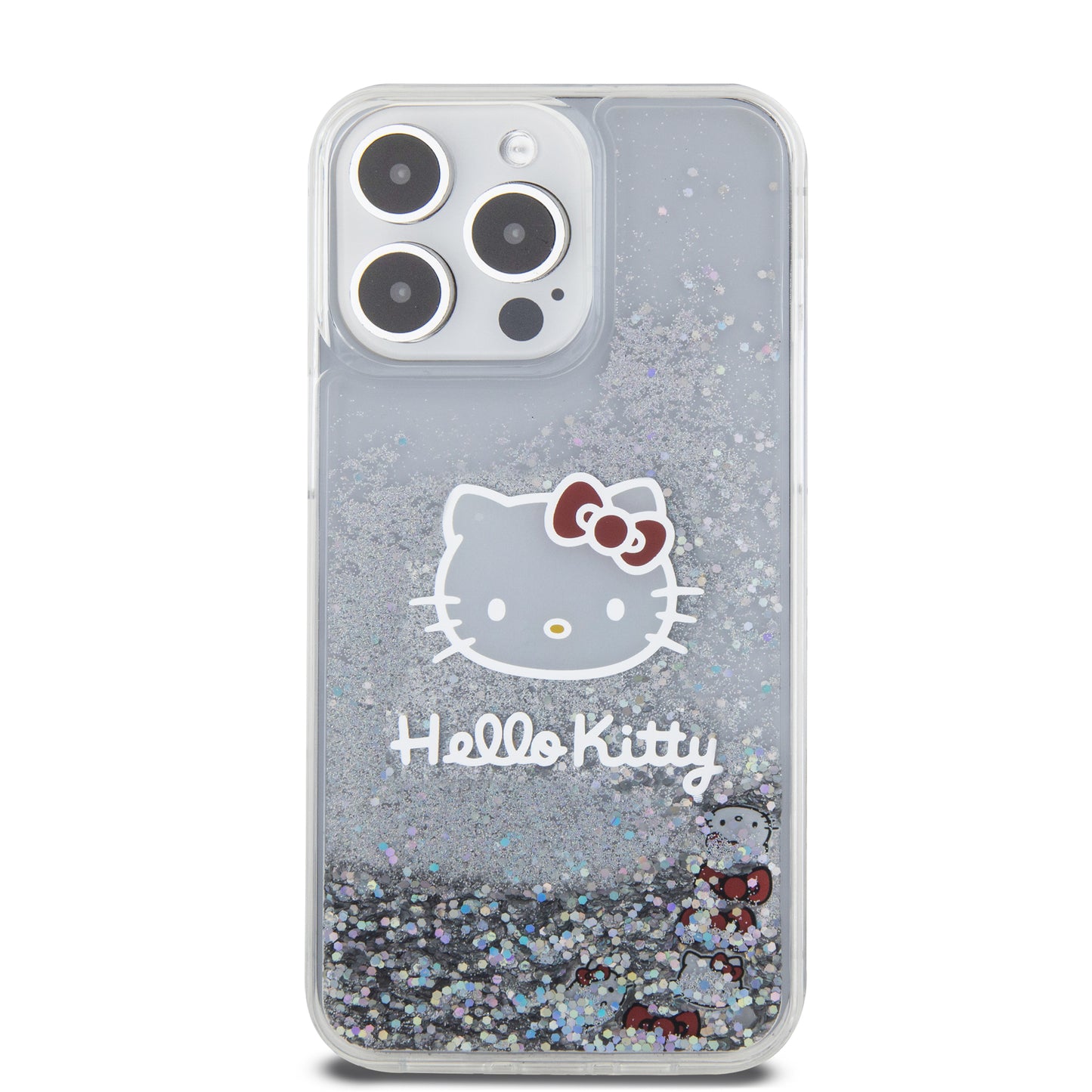 Case Hello Kitty Diamantina Transparente para iPhone 15 Pro Max – Brillo y Protección