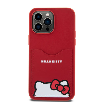 Case Hello Kitty iPhone 15 Pro Max + Wallet Hello Kitty Logo Orejas