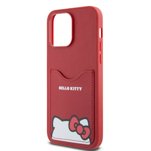 Case Hello Kitty Logo Orejas Kitty con Tarjetero iPhone 15 Pro Max