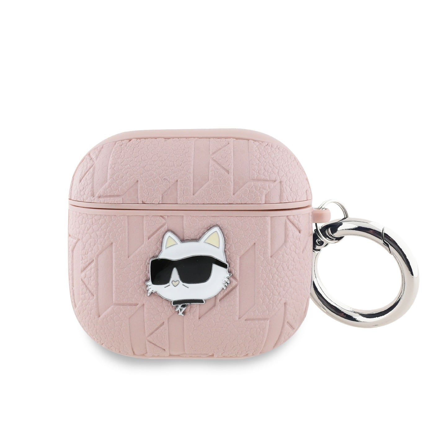 Case Karl Lagerfeld AirPods 4 Rosa Choupette Monograma – Funda Elegante y Protectora