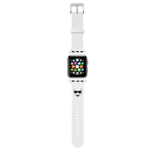 Correa Karl Silicon Choupette 42/44mm Blanca | Elegancia y Comodidad para tu Apple Watch