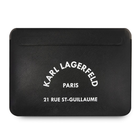 Funda Karl Lagerfeld Safiano para Laptop 14” – Negra con Letras
