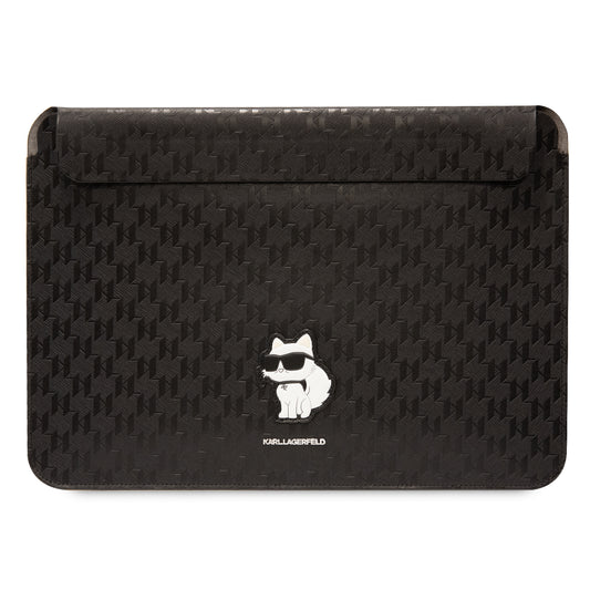 Funda Karl Lagerfeld Monograma Choupette 14" Negra | Estilo Elegante y Protección Premium