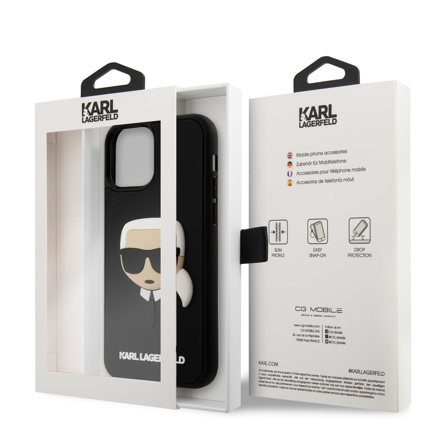 Case Karl Cara 3D KARL para iPhone 12 Pro Max - Funda de Lujo con Diseño Exclusivo