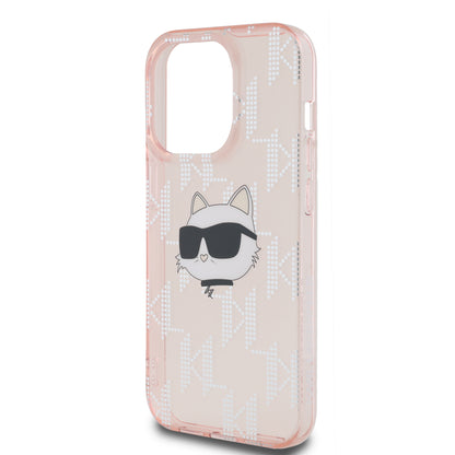 Case Karl Monograma Choupette para iPhone 13 Pro - Rosa Elegante y Exclusiva