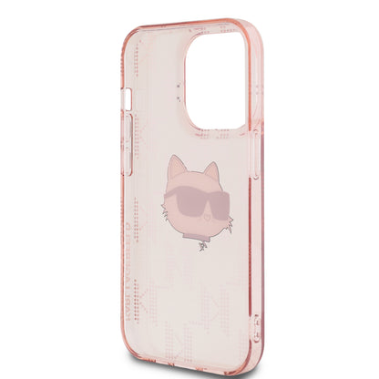 Case Karl Monograma Choupette para iPhone 13 Pro - Rosa Elegante y Exclusiva