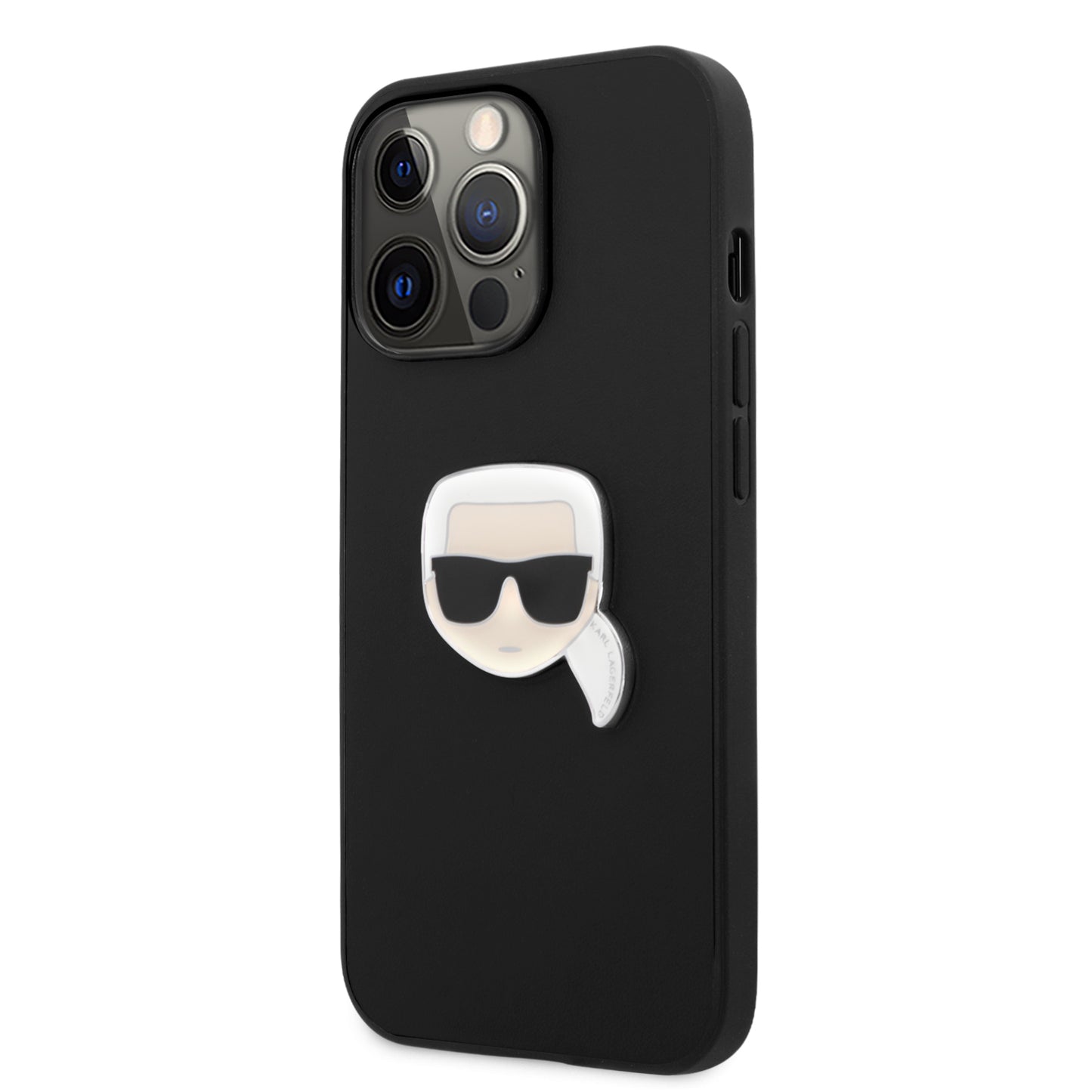 Case Karl PU Logo Metálico iPhone 13 Pro Negro | Estilo y Protección