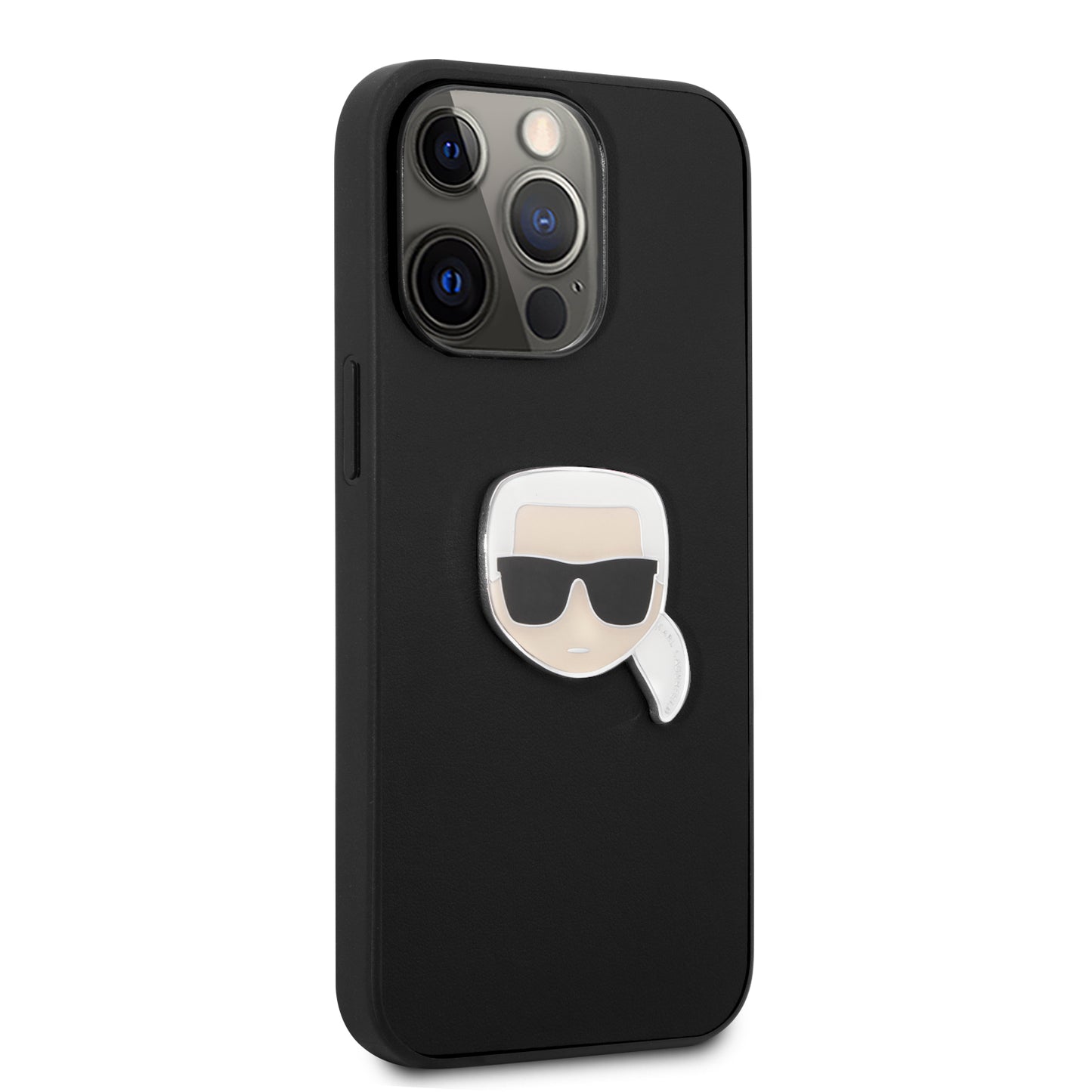 Case Karl PU Logo Metálico iPhone 13 Pro Negro | Estilo y Protección