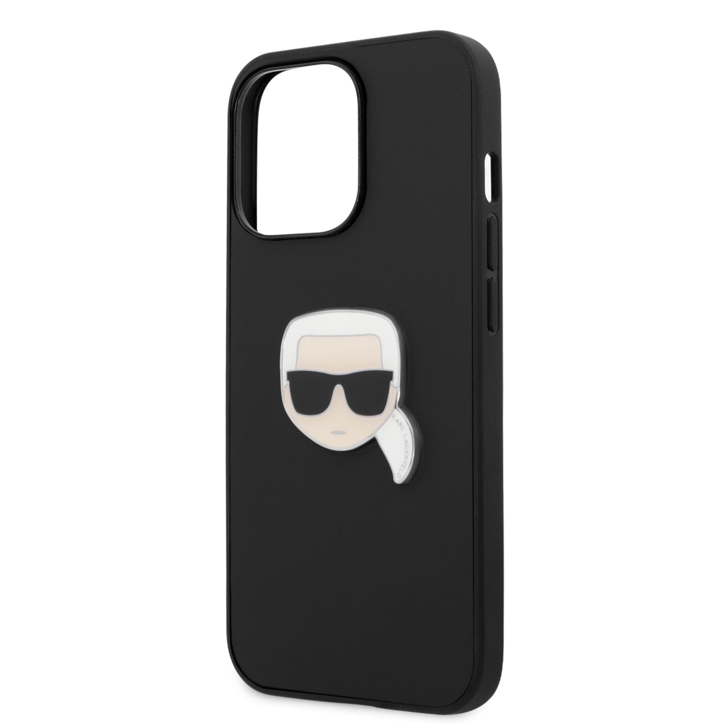 Case Karl PU Logo Metálico iPhone 13 Pro Negro | Estilo y Protección