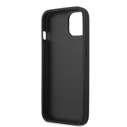 Case Karl PU Logo Metálico iPhone 13 Negro | Estilo y Protección