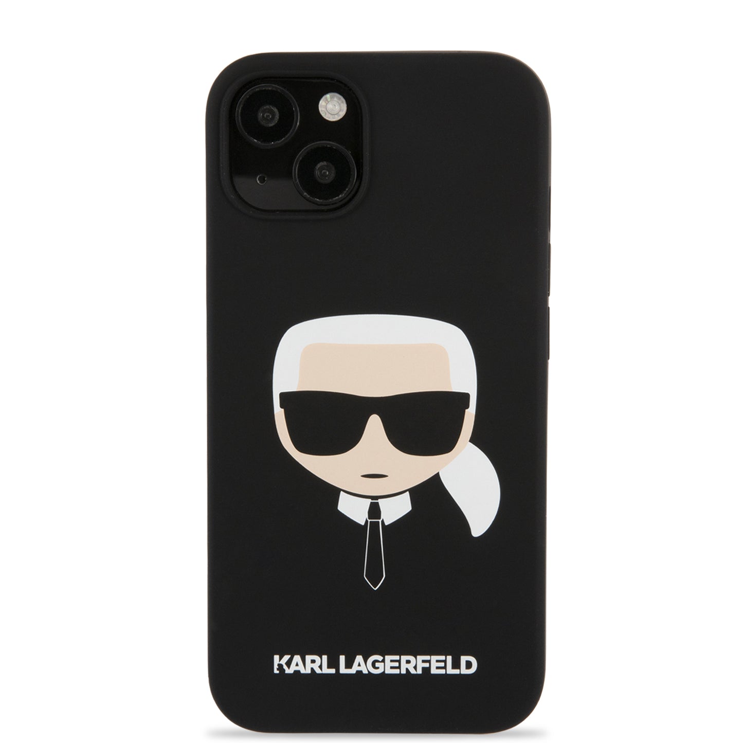 Case Karl Silicone Cara Karl iPhone 13 Negro | Protección y Estilo Exclusivo