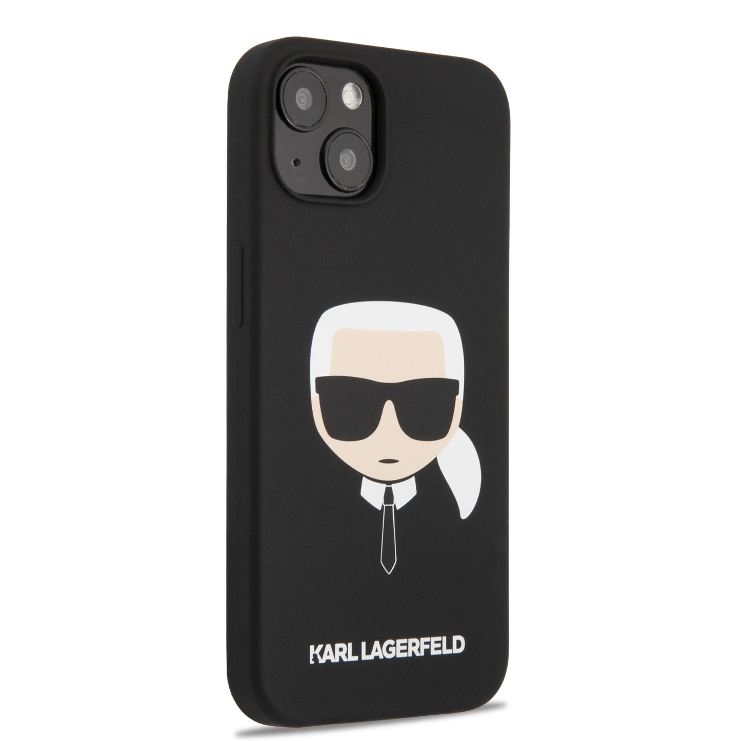 Case Karl Silicone Cara Karl iPhone 13 Negro | Protección y Estilo Exclusivo