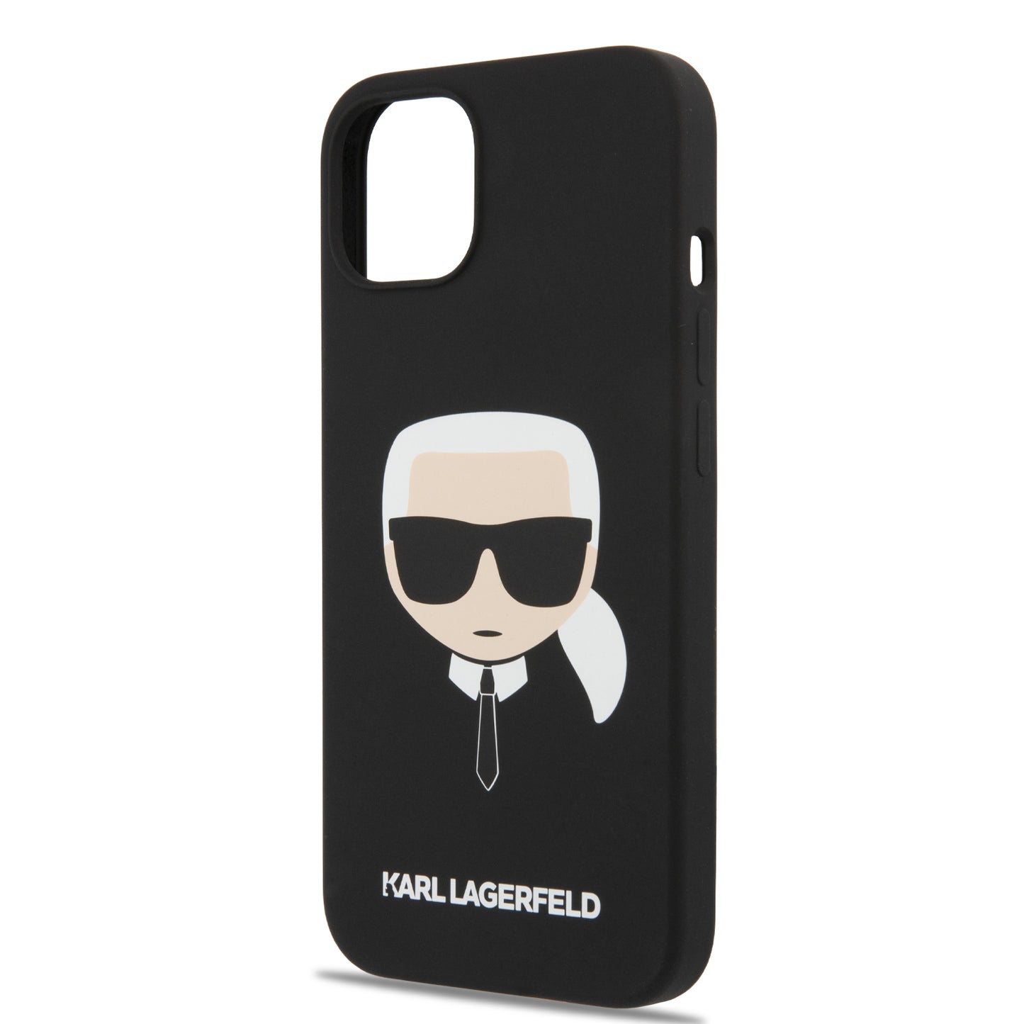 Case Karl Silicone Cara Karl iPhone 13 Negro | Protección y Estilo Exclusivo