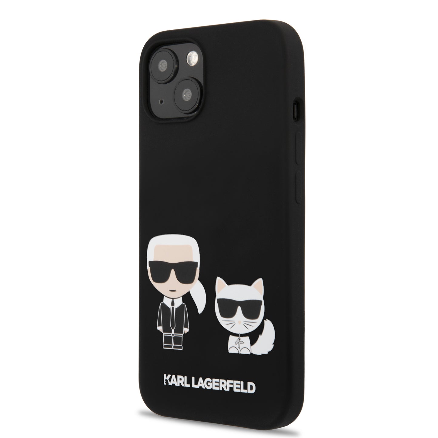 Case Karl Silicone K&C iPhone 13 Negro | Diseño Exclusivo y Protección Premium