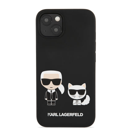 Case Karl Silicone K&C iPhone 13 Negro | Diseño Exclusivo y Protección Premium