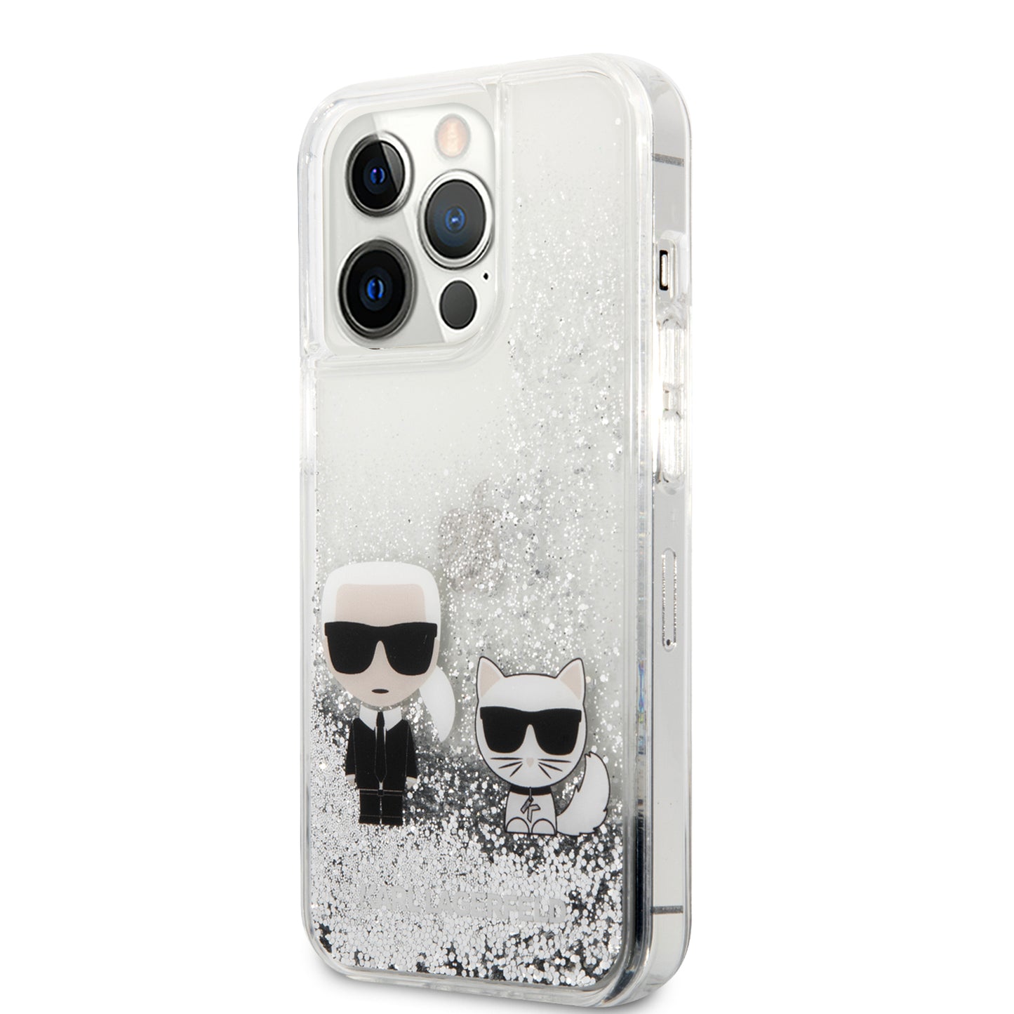 Case Karl Glitter Líquido para iPhone 13 Pro Max - Diseño Brillante y Exclusivo